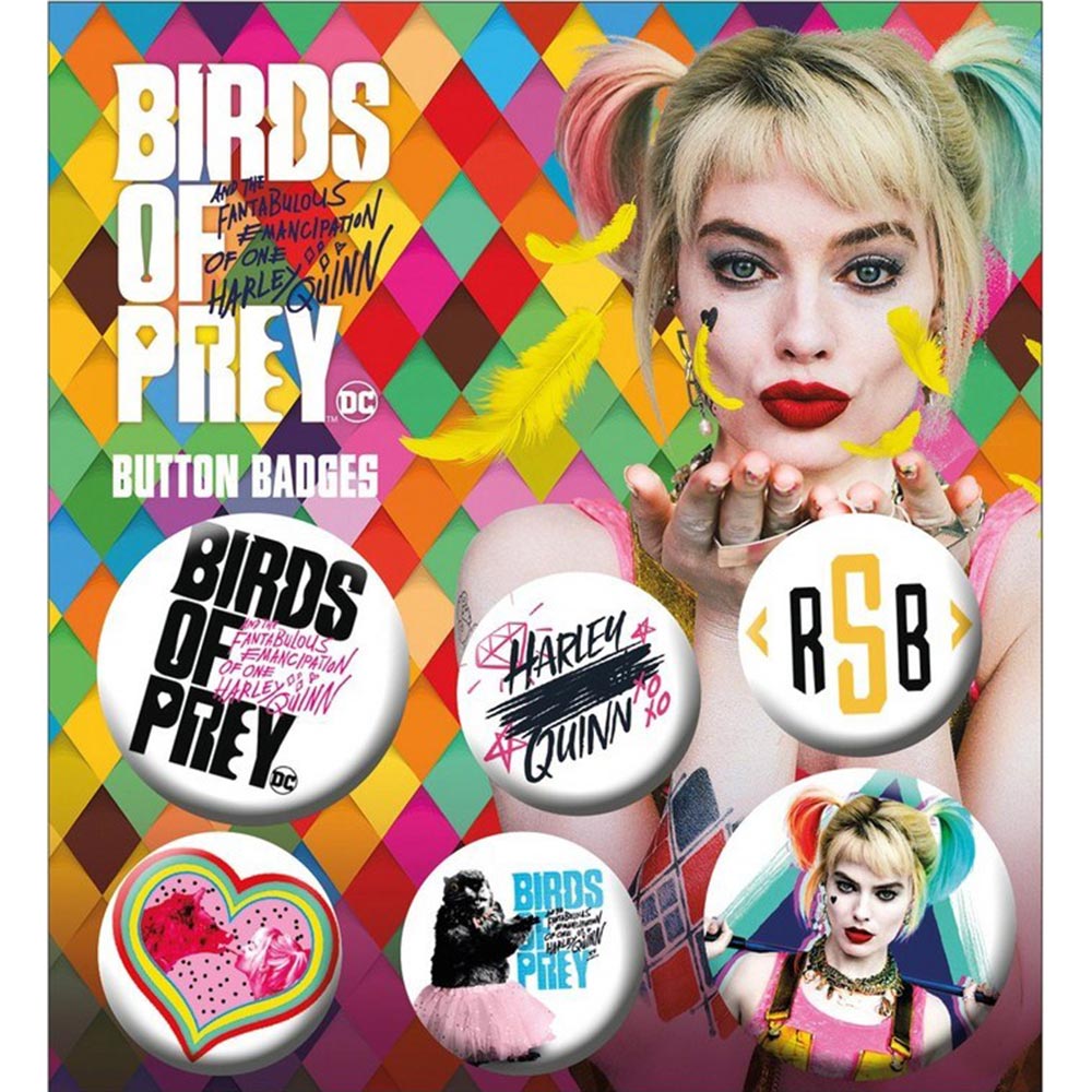 DC COMICS DCコミックス (ジョーカー 生誕 80周年 ) - BIRDS OF PREY / Mix / Harley Quinn / バッジ - PGS